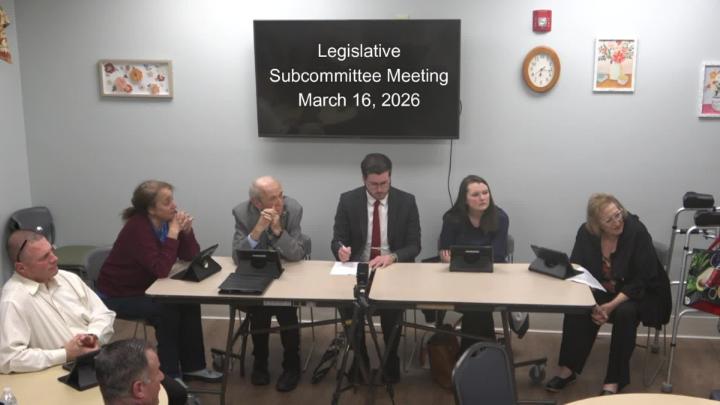Thumbnail image for Legislative Subcommittee Meeting - March 16, 2026