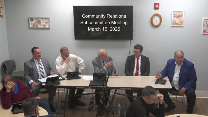 Thumbnail image for Community Relations Subcommittee Meeting - March 16, 2026