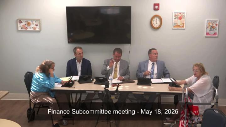 Thumbnail image for Agawam Finance Subcommitee Meeting - May 18, 2026