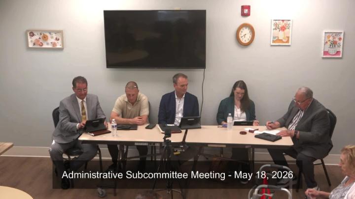 Thumbnail image for Agawam Administrative Subcommitee Meeting - May 18, 2026