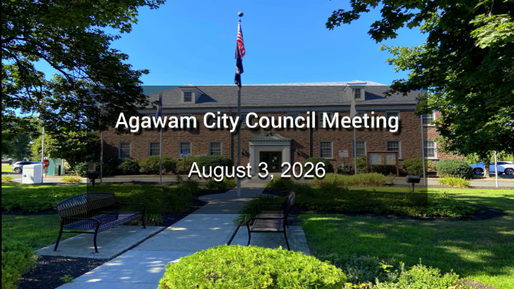 Thumbnail image for Agawam City Council Meeting - August 3, 2026